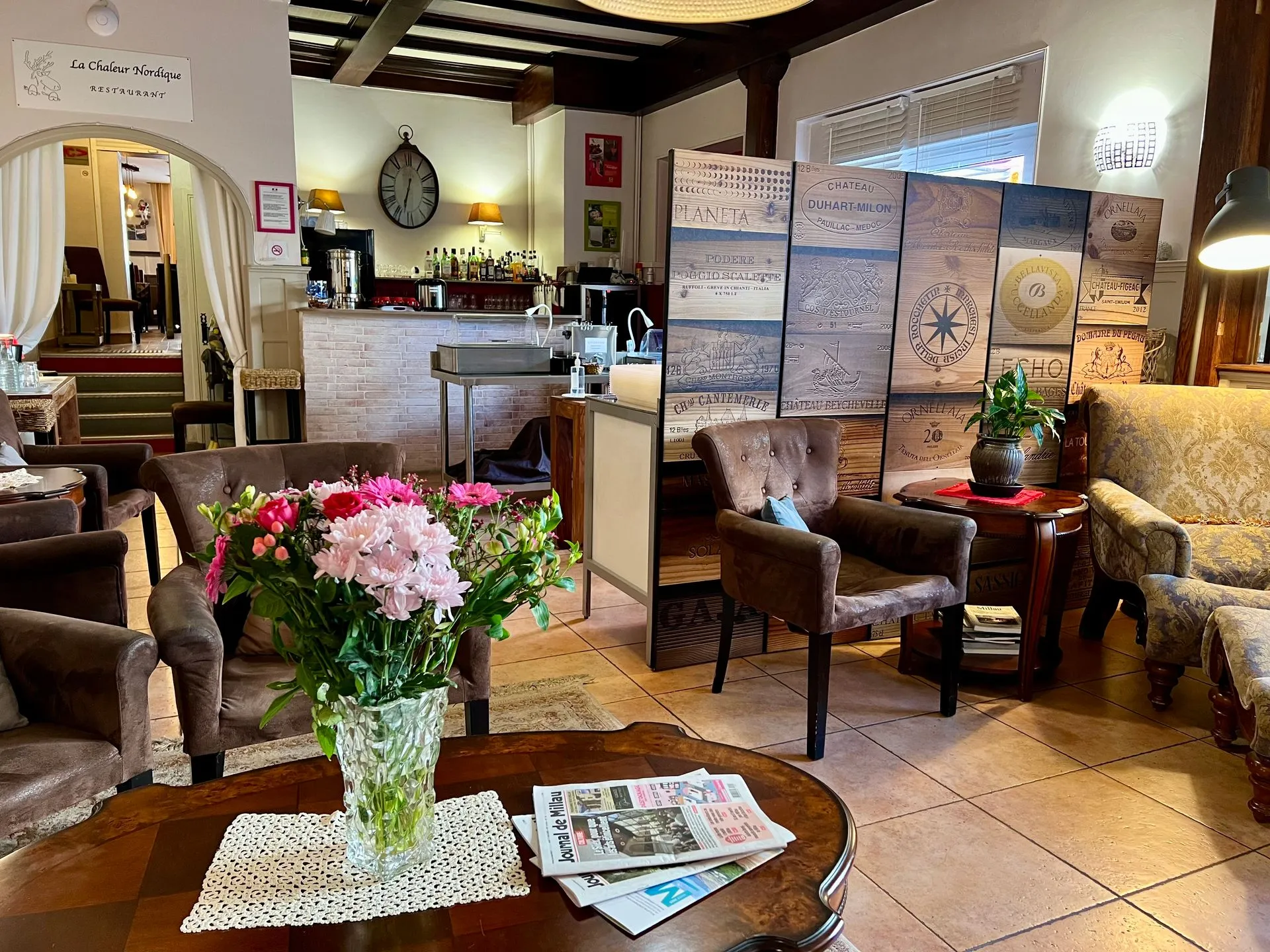 Lounge bar de l'hôtel