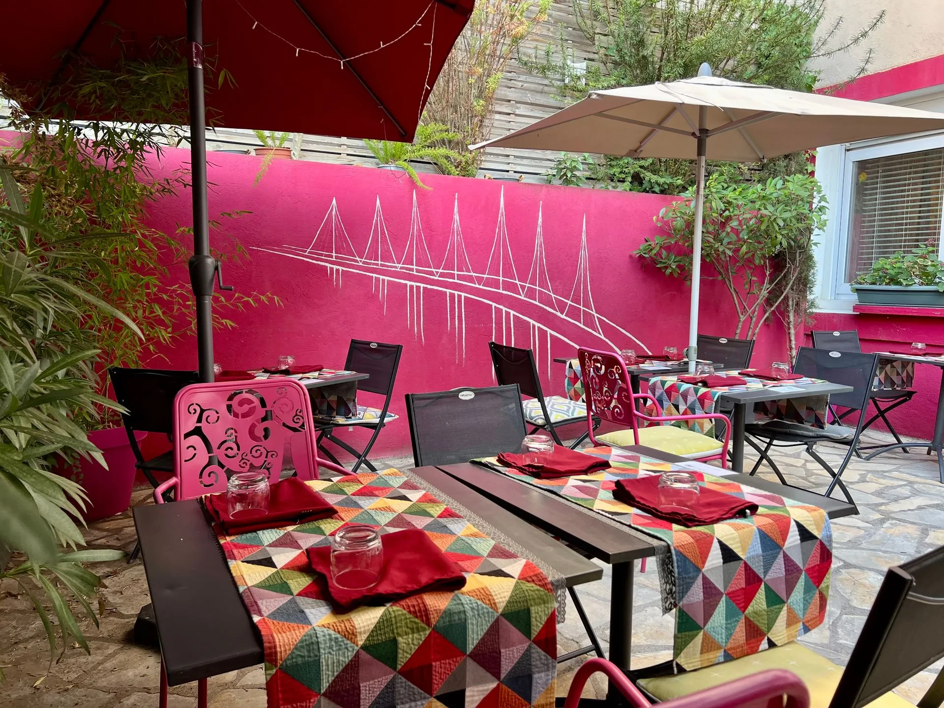 Terrasse vue extérieure